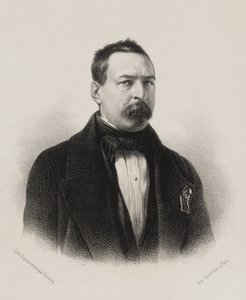 Nemzetgyűlés, a népképviselők galériája - Toussaint Bravard alkotó: Achille Devéria