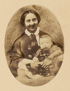 [Marie Devéria portréja fiával] alkotó: Achille Devéria