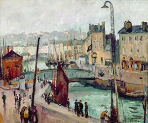 Le Havre, Bassin du Roy (olaj, vászon) alkotó: Achille Emile Othon Friesz