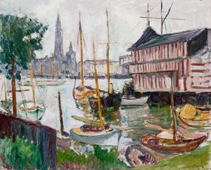 Yacht medence, Sainte-Anne, Antwerpen alkotó: Achille Emile Othon Friesz