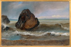 Kilátás a tengerre Salernóban - Kilátás a tengerre Salernóban ... alkotó: Achille Etna Michallon