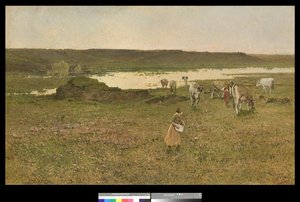 Legelő a völgyön, 1906 alkotó: Achille Formis Befani
