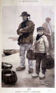 Granchi-Taylor szardíniai paraszt tengerészei alkotó: Achille Granchi-Taylor