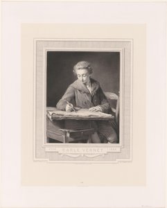 Carle Vernet portréja Carle Vernet (cím a tárgyon) alkotó: Achille Jacquet