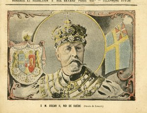 Illusztráció Achille Lemotról (1846-1909) a Le Pelerinben, 2005.02.07. – Őfelsége II. Oscar, Svéd király – Monarchia, Svédország – II. alkotó: Achille Lemot