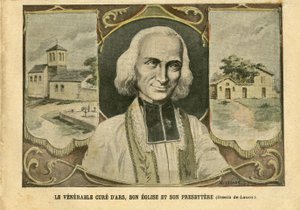 Illusztráció Achille Lemotról (1846-1909) Le Pelerinben, 04.03.06 - Ars tiszteletreméltó gyógymódja, temploma és presbitériuma - Valláshit, Egyházak Katedrálisok, Katolikus Katolikusság - Presbytere - Cure d