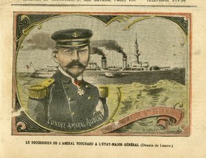 Illusztráció: Achille Lemot (1846-1909) Le Pelerinben, 2005.08.27. – Touchard admirális utódja a vezérkarban – Armee, Marine Marine Balneaire, hadihajók – Admiral Admirals, Aubert Marie Jacques Charles (1848-1919) ), Touchard Philippe (18 alkotó: Achille Lemot
