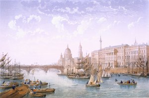 Vámház és London Bridge, 1862