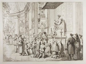 Szent Péter lábainak megcsókolása alkotó: Achille Pinelli