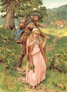 A hercegnő és a koldusember (chromolitho)