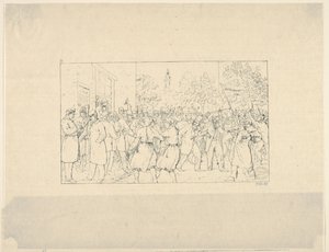 Választások Baltimore-ban, 1862. november a Konföderációs háborús rézkarcokból, 1861-63.