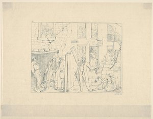 Szabad fekete emberek északon a Konföderációs háborús rézkarcokból, 1861-63. alkotó: Adalbert John Volck