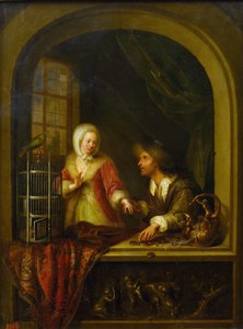 A csábító Braun, Ádám (1748-1827). Olajfestmény alkotó: Adam Braun