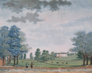 A nagy ház és park Chawtonban, 1780 körül