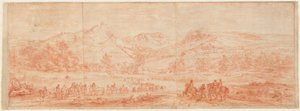 Französische Truppen vor Salins und den umliegenden Hügeln alkotó: Adam Frans van der Meulen