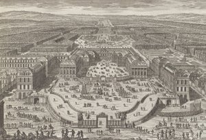 A Versailles-i palota általános képe, 1680-as évek, 1680-as évek.