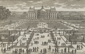 Vaux-Le-Vicomte látképe, 1680-as évek, 1680-as évek. alkotó: Adam Perelle