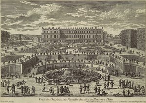 Versailles látképe, kerti homlokzat, 1680-as évek