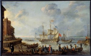 Adam Willaerts (1577-1664) festőedénye, 17. századi Le Havre, Musee des Beaux Arts