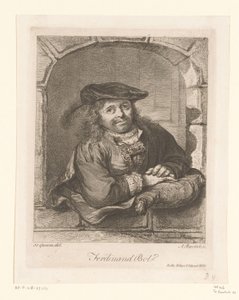 Ferdinand Bol portréja az ablakban alkotó: Adam von Bartsch