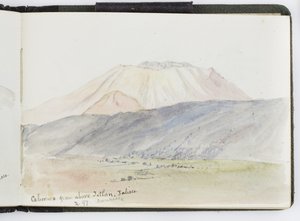 Akvarell vázlatfüzet, rajzok és jegyzetek, Mexikó, 1896-1898 (akvarell) alkotó: Adela Breton