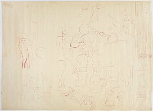 Déli fal, Jaguárok felső temploma, Chichen Itza, Mexikó alkotó: Adela Breton