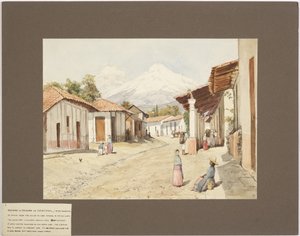 Orizaba vagy Citlaltépetl vulkán - Csillaghegy - Veracruz, Mexikó (akvarell) alkotó: Adela Breton