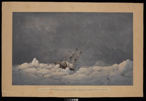A H.M.S. "Investigator" veszélyes helyzete, miközben 1850-51-ben a falkában telelt... McClure kapitánynak ajánlva...