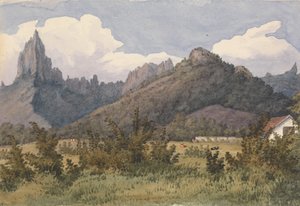 "Eimeóban [Moorea, Társadalmi Szigetek], 1849. augusztus 27. alkotó: Admiral Sir Edward Gennys Fanshawe