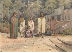 "Indiánok Fort Rupertben, Vancouver-sziget, 1851. július [Kanada]