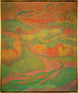 Tájkép (olaj, vászon) alkotó: Adolf Bohm