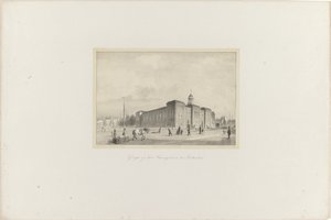 Kilátás a Beursgebouw-ra Rotterdamban, 1854 Kilátás a rotterdami Beursgebouw-ra (cím a tárgyon) A Toonkunst Népszerűsítő Társaság, annak Zenei Fesztiválja és Rotterdam városa. az 1854-es év emléke (a sorozat címe a tárgyon)