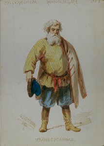 Jelmezterv M. Glinka Egy élet a cárnak című operájához, 1887