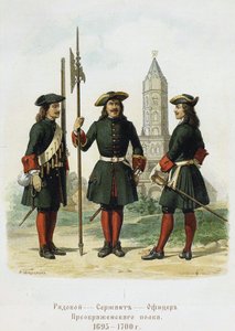 A Preobrazhensky-ezred egyenruhái 1695-1700, 1901-1904