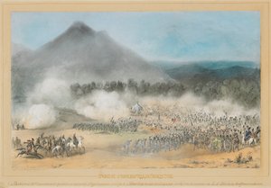 A csata a Choloki folyónál, Guria határánál 1854. június 4-én.