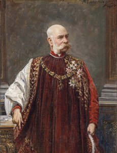 I. Ferenc József osztrák portréja, mint az aranygyapjú nagymestere, 1903
