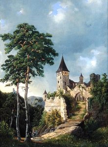Vár a hegyekben alkotó: Adolf Rudolf Holtzhaub