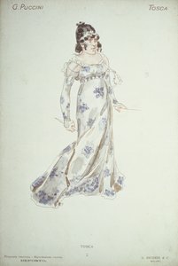 Giacomo Puccini (1858-1954) „Tosca” jelmezterve