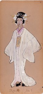 Cii cio san karakterének jelmeze Giacomo Puccini „Madame Butterfly” című operájához