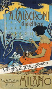 Ékszerész A. Calderoni A. Calderoni ékszerész, Milánó, 1898 alkotó: Adolfo Hohenstein