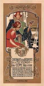 Voltas elektromos akkumulátor felfedezésének 100. évfordulója, 1898 alkotó: Adolfo Hohenstein
