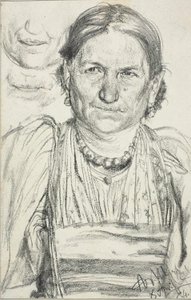 Parasztasszony portréja alkotó: Adolph Menzel