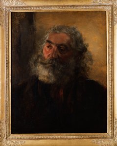 Egy szakállas férfi portréja, 1855 alkotó: Adolph Menzel