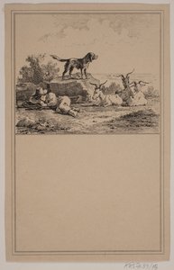 A pásztorfiú. Nem. 14-én Chr. Winther és M. Rørbye, "25 kép kisgyermekeknek" alkotó: Johan Adolph Kittendorff