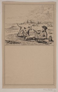 A juhász és a kutya. Nem. 7-én Chr. Winther és M. Rørbye, "25 kép kisgyermekeknek" alkotó: Johan Adolph Kittendorff