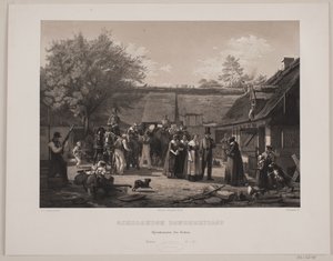 Zélandi parasztlakodalom alkotó: Johan Adolph Kittendorff