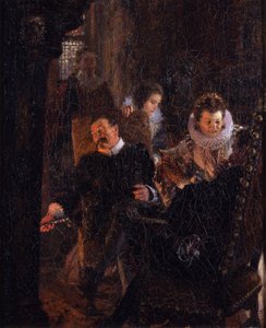 A kandallónál alkotó: Adolph Menzel