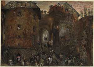 A Marienburgnál alkotó: Adolph Menzel