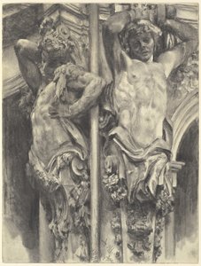 Atlaszok a drezdai Zwinger falpavilonján alkotó: Adolph Menzel