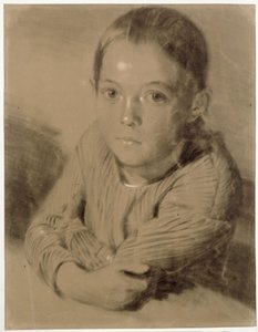 Egy lány mellkép alkotó: Adolph Menzel